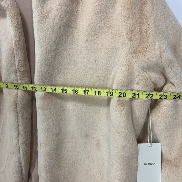 Tularosa Inori Faux Fur Jacket in Sand Stone Size M - Picture 8 of 8